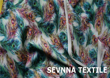 Tessuto di nylon dello Swimwear tricottato filo di ordito, tessuto dello Swimwear stampato abitudine smussata dei semi