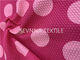 La fibra di Repreve di struttura della bolla ha riciclato il tessuto Rosy Dot del costume da bagno