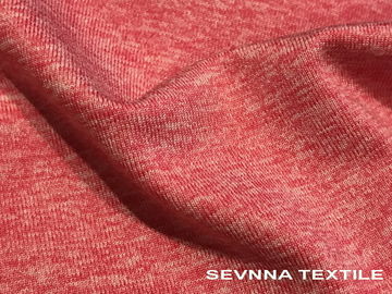 Il Grey tricottato cationico di Heather del tessuto di usura di yoga del Jersey colora l'elastam del poliestere