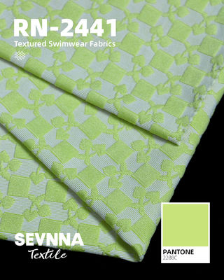 340 gm 92% polietilene riciclato + 8% spandex tessuto di poliestere riciclato RN-2441