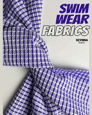 Premium 200gsm Textured Swim Fabric with 120cm Width and Unique Textured Pattern for Swimwear
