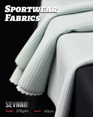 Indumenti per lo yoga con tessuto elastico e con maglieria circolare per abbigliamento attivo