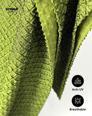 Tessuto per costumi da bagno riciclato ad asciugatura rapida e resistente al cloro da 285 g/m² per costumi da bagno ecologici e sostenibili