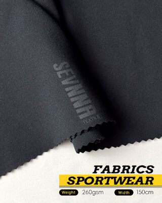 260 grammi di tessuto yoga con antiodore e poliestere riciclato per abbigliamento attivo