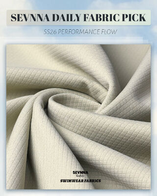 Tessuto a doppia maglia in stile jacquard in poliestere riciclato da 260 g/m² per prodotti tessili confortevoli e durevoli