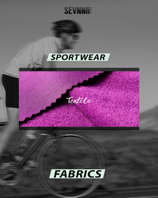 Tissu a maglia resistente e traspirante, progettato per fornire comfort flessibile e gestione dell'umidità negli abiti sportivi