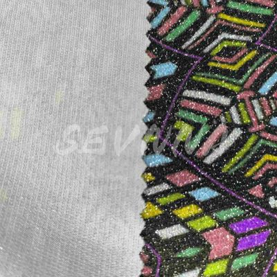 Densità Jacquard Tricottato Doppia Tricottatura Stoffa Verano / Autunno Indossare Fibra di poliestere riciclata