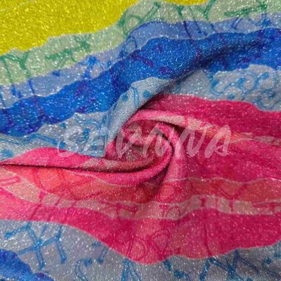 Tessuto a maglia doppia densità morbida in stile Jacquard con fibre riciclate