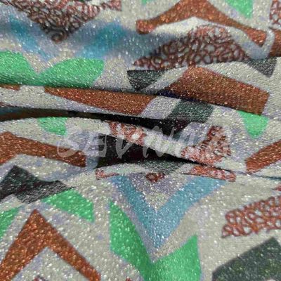 Tessuto a maglia doppia ad alta densità 70% polietilene riciclato 20% metallico 10% EL e Jacquard
