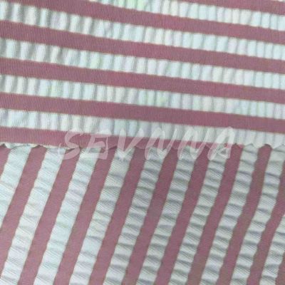 Tessuto di spandex in poliestere ad alta resistenza per costumi da bagno 55% Poliestere riciclato 40% Nylon 5% EL