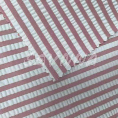 Tessuto di spandex in poliestere ad alta resistenza per costumi da bagno 55% Poliestere riciclato 40% Nylon 5% EL
