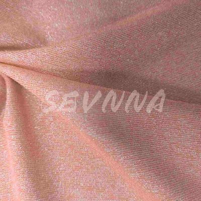 Tessuto di spandex di nylon estensibile di miscela metallica per abbigliamento da ginnastica