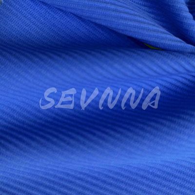 Tessuti di spandex di poliestere blu per i produttori di abbigliamento