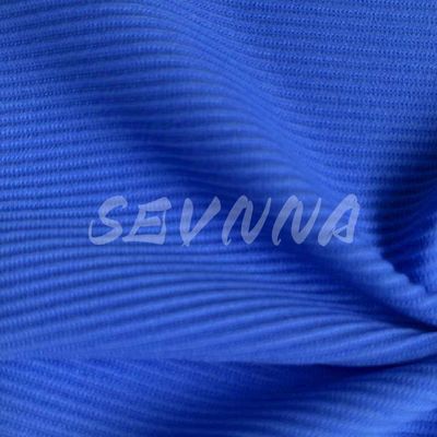 Tessuti di spandex di poliestere blu per i produttori di abbigliamento