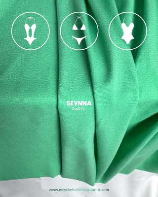 85% Nylon riciclato 15% Spandex Materiale Dettagli Tessuto a maglia doppia 165cm Larghezza