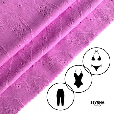 140 cm di larghezza, tessuto di costume da bagno riciclato, perfetto per le occasioni in spiaggia.