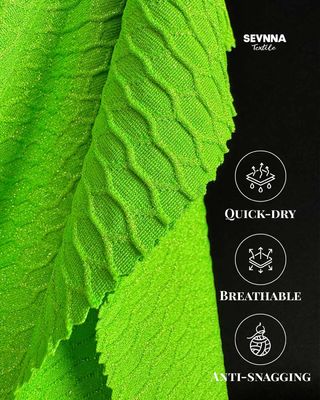 135 cm di larghezza Tessuto di nylon verde riciclato Eco-friendly And Durable