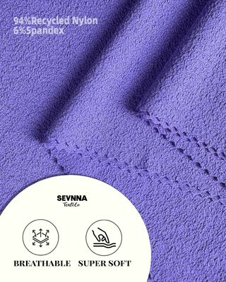 120 cm di larghezza Stoffa di costumi da bagno solida riciclata in modello solido per costumi da bagno sostenibili