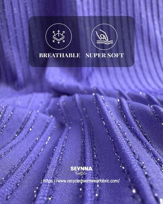 Tessuto per costumi da bagno ecologico, resistente, 130 cm di larghezza, 220 gsm