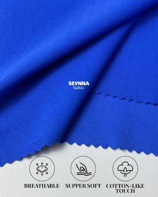 270gm Materiale a maglia doppia Dettagli 93% Nylon riciclato 7% Spandex per abiti sostenibili e confortevoli
