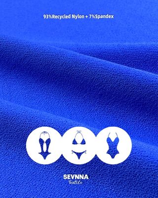 270gm Materiale a maglia doppia Dettagli 93% Nylon riciclato 7% Spandex per abiti sostenibili e confortevoli