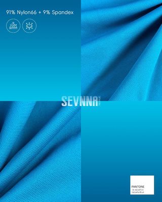 UPF 50+ Tessuto da corsa Nylon66 Spandex 4-Way Stretch