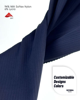 Tessuto Lycra Elasticizzato 94% Nylon 6% Lycra 240gsm Asciugatura Rapida