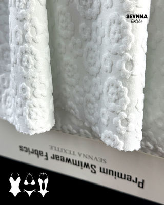 Tessuto da bagno con texture 95% poliestere riciclato ad alta resistenza al cloro