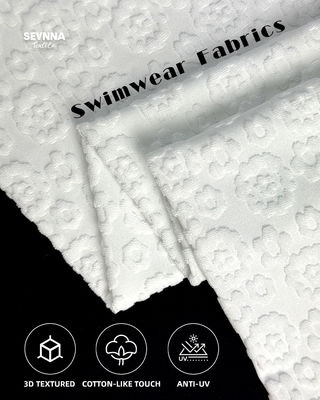 Tessuto da bagno con texture 95% poliestere riciclato ad alta resistenza al cloro