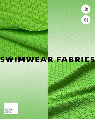 Tessuto da nuoto strutturato Materiale ad alte prestazioni per costumi da bagno comodi ed eleganti