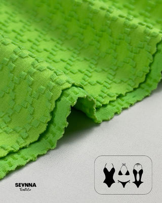 Tessuto da nuoto strutturato Materiale ad alte prestazioni per costumi da bagno comodi ed eleganti