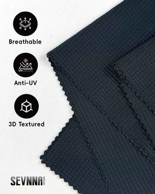 Larghezza 160cm Proteggere UV 50+ tessuti da corsa con poliestere riciclato per abbigliamento da corsa ad alte prestazioni