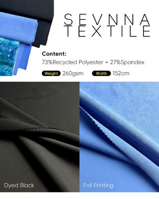 Tessuto personalizzabile per abbigliamento yoga con larghezza 152 cm e maglia circolare per comfort e stile ottimali