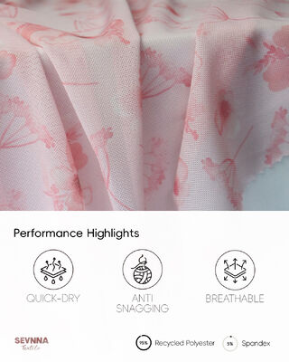 105gsm Biodegradable Eco Friendly Swimwear Fabric with 155cm Width for Sustainable Swimwear