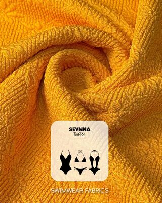 Tessuto da nuoto testurizzato ad alta resistenza al cloro, peso 300 gsm, con elevata tenuta della forma per tessuti per costumi da bagno