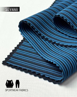 Tessuto sportivo certificato verde ad alta elasticità e traspirabilità per abbigliamento sportivo