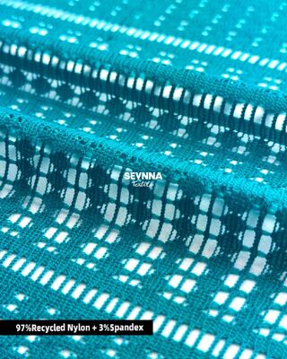 160 grammi di tessuto a maglia doppia in stile Jacquard con nylon riciclato per indumenti durevoli e comodi