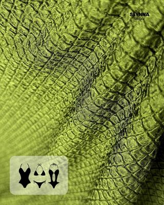 Tessuto per costumi da bagno riciclato ad asciugatura rapida e resistente al cloro da 285 g/m² per costumi da bagno ecologici e sostenibili