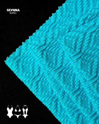 Tissu da bagno UPF 50+ con alta resistenza al cloro e 93% di nylon riciclato per costumi da bagno durevoli