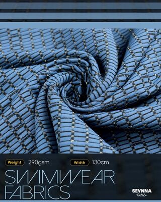 Tessuto per costumi da bagno riciclato da 290 g/m², ecologico e resistente, materiale per costumi da bagno estivi