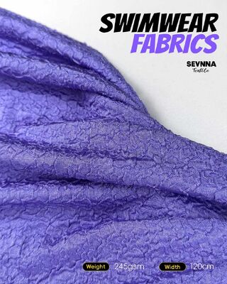 86% Nylon Riciclato UPF 50+ Tessuto da Nuoto Testurizzato da 245 g/m² per Costumi da Bagno e Abbigliamento Sportivo ad Alte Prestazioni