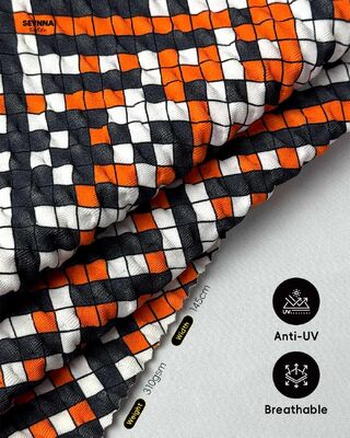 Tessuto da bagno con alta resistenza al colore con protezione solare UPF 50+ e 95% di nylon riciclato