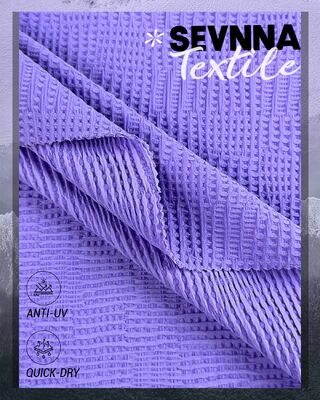 91 Alternativa di Tessuti per Costumi da Bagno in Nylon Riciclato e Spandex con Texture, Offrono Elevata Mantenimento della Forma, Adatti per Costumi da Bagno Comodi e Durevoli