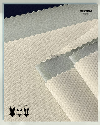 Tessuto a doppia maglia in stile jacquard in poliestere riciclato da 260 g/m² per prodotti tessili confortevoli e durevoli