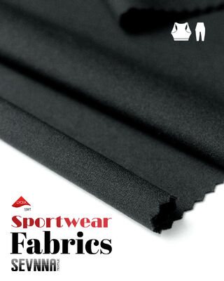Tessuto NILIT Nylon 6.6 Lycra da 230GSM UPF 50+ ad asciugatura rapida per abbigliamento sportivo SP7467