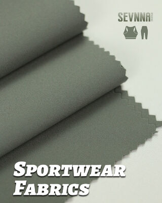 Tessuti per la corsa 87% Nylon 13% Spandex con UPF 50+ e rete traspirante per tessuti sportivi