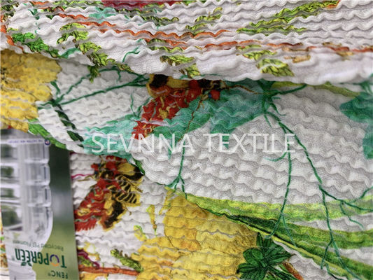 Il nylon dell'elastam ha riciclato il tessuto dello Swimwear su misura stampando di trama tricottato