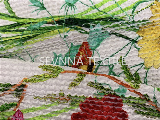 Il nylon dell'elastam ha riciclato il tessuto dello Swimwear su misura stampando di trama tricottato