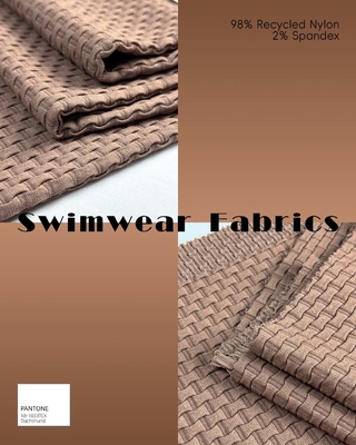 Tessuto a doppia maglia in nylon riciclato e spandex da 105 cm, 360 gsm