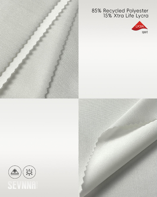 Tessuto Lycra leggero e stretch 85% poliestere riciclato